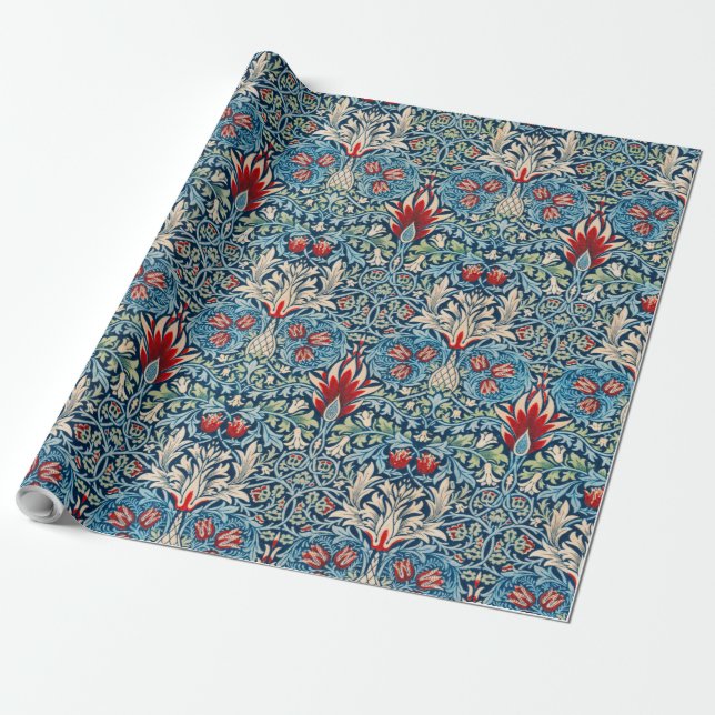 Snakeshead, William Morris Wrapping Paper (Unrolled)
