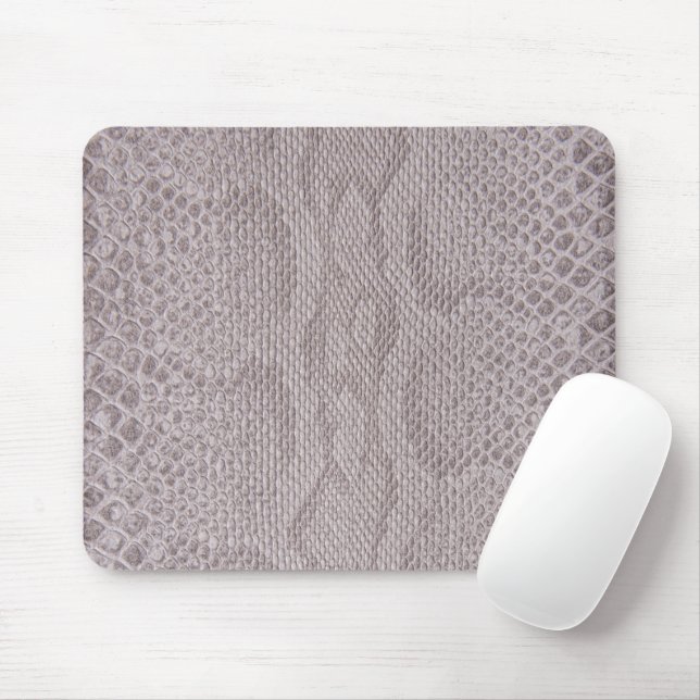 Snakeskin Beige-Grey Pattern  Mouse Pad (With Mouse)