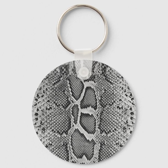 Snakeskin design, Snake Skin Print Pattern Key Ring (Front)