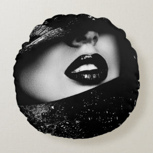 Snakeskin or crocodile texture for background round cushion