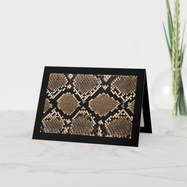 Snakeskin Pattern Card (Front)