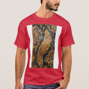 Snakeskin Pattern Snakes Skin Reptile Design Print T-Shirt