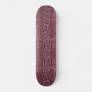 Snakeskin pink skateboard