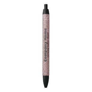 Snakeskin Print Black Ink Pen