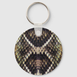 Snakeskin Print Keychain