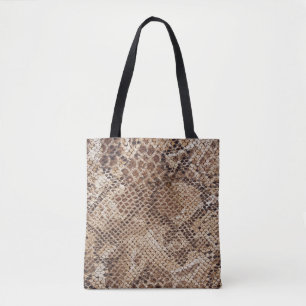 Snakeskin Python Snake Print Tote Bag