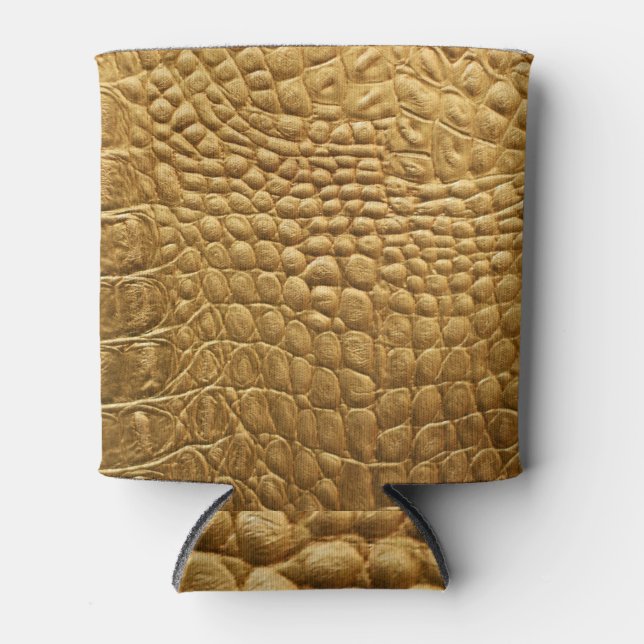 Snakeskin Texture: Wild Background Design. Can Cooler (Front)