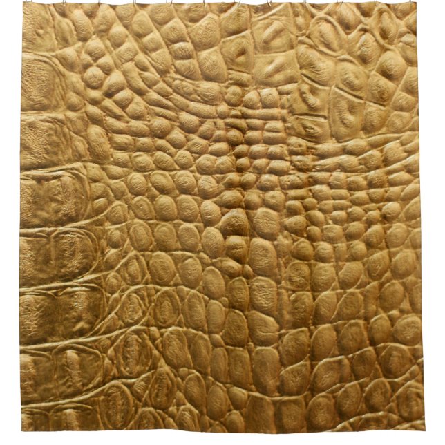Snakeskin Texture: Wild Background Design. Shower Curtain (Front)