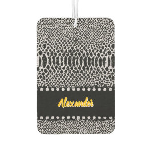 Snakeskin unique patterns in art car air freshener