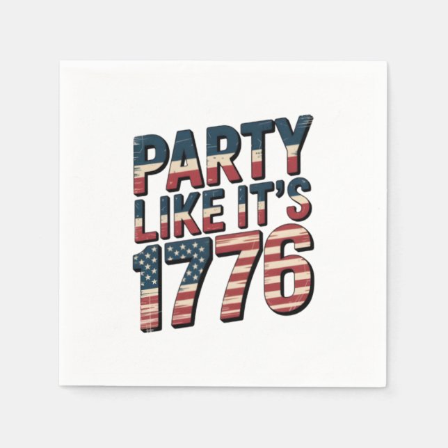 Snakin' Like It's 1776 Napkin (Front)