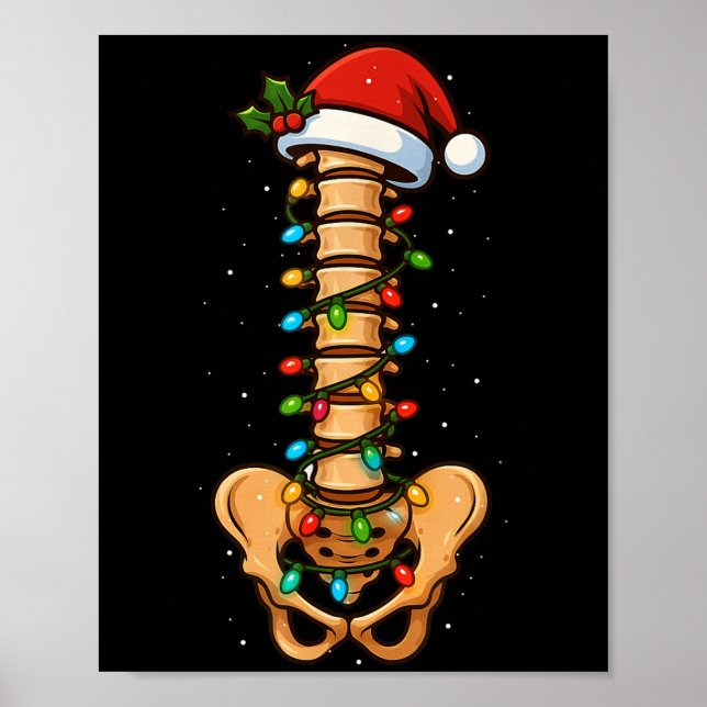 Snal Cord Christmas Neurologist Sne Doctor Men Wom Poster (Front)