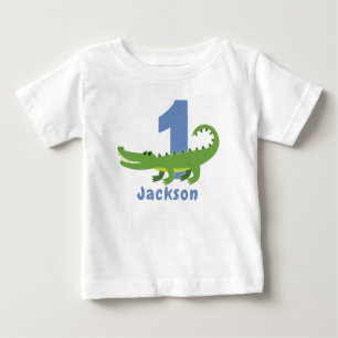Snap I am one Alligator first Birthday Tshirt