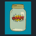 Snap! in a Jar – Comic Pop Art Design Poster<br><div class="desc">Bring some comic-inspired fun to your day with this vibrant "Snap!" design inside a jar. Perfect for lovers of retro pop art and playful,  bold graphics.</div>
