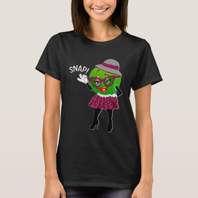 Snap Peas Peapod Pea Pod Pun Cute Sweetpea Cuss T-Shirt (Front)
