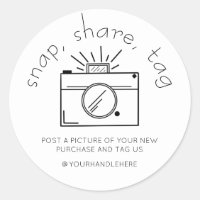Snap Share Tag Simple Camera Social Media Business
