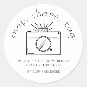Snap Share Tag Simple Camera Social Media Business