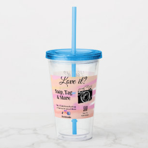 snap tag share media camera add socials love it. A Acrylic Tumbler