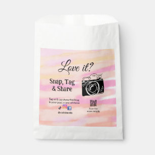 snap tag share media camera add socials love it. A Favour Bags