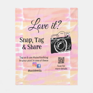 snap tag share media camera add socials love it. A Fleece Blanket