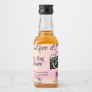 snap tag share media camera add socials love it. A Liquor Bottle Label