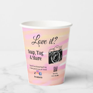 snap tag share media camera add socials love it. A Paper Cups