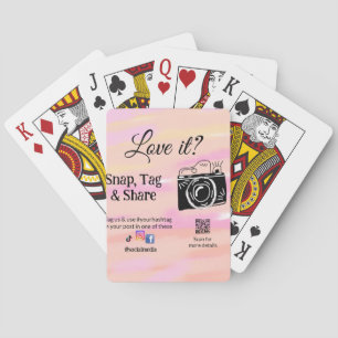 snap tag share media camera add socials love it. A Playing Cards