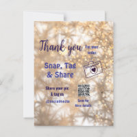 Snap tag share social media q r code glitter gold