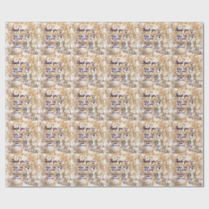 Snap tag share social media q r code glitter gold wrapping paper