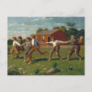 Snap the Whip   Winslow Homer Postcard