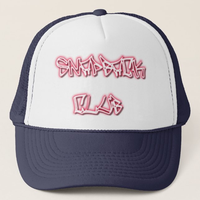 SNAPBACK CLUB hat-Flat Bill Trucker Hat (Front)