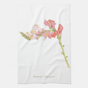 Snapdragon tea towel