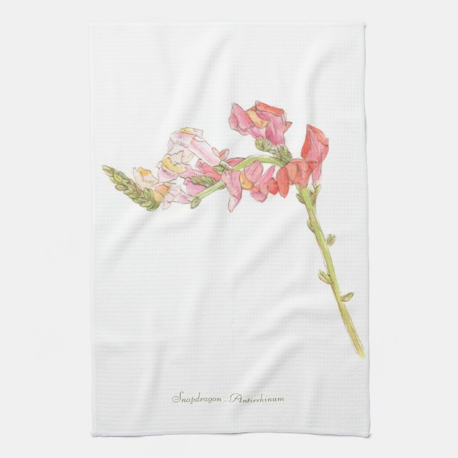 Snapdragon  tea towel (Vertical)