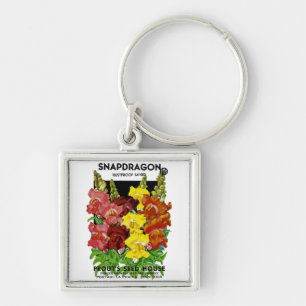Snapdragon Vintage Seed Packet Key Ring