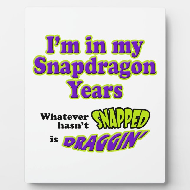 Snapdragon Years Plaque (Front)