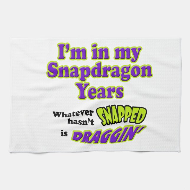 Snapdragon Years Tea Towel (Horizontal)