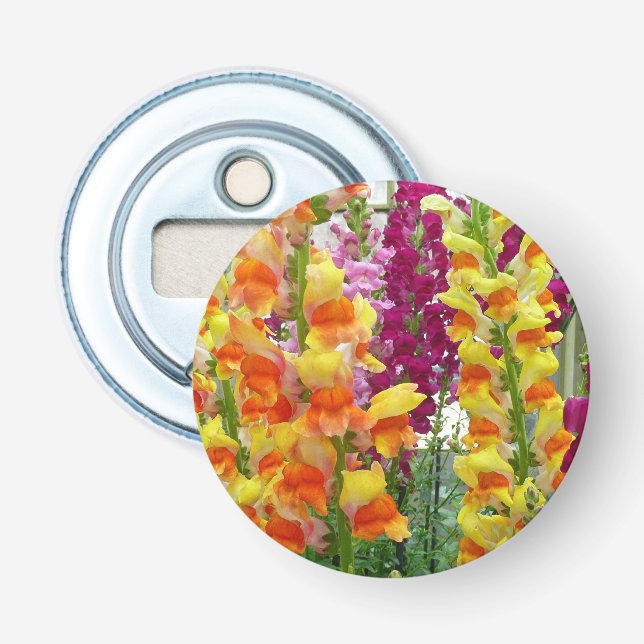 Snapdragons Colourful Floral Bottle Opener (Front)