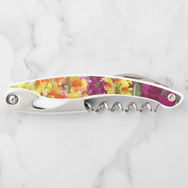 Snapdragons Colourful Floral Corkscrew (Front)