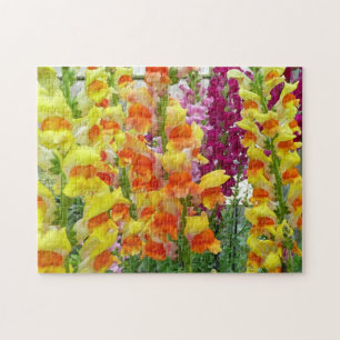 Snapdragons Colourful Floral Jigsaw Puzzle