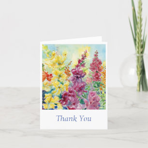 Snapdragons Thank You Card