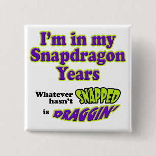 SnapdragonYears 15 Cm Square Badge