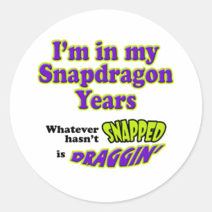 SnapdragonYears Classic Round Sticker
