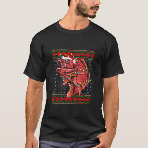 Snapper Christmas Lights Ugly Sweater Santa Snappe