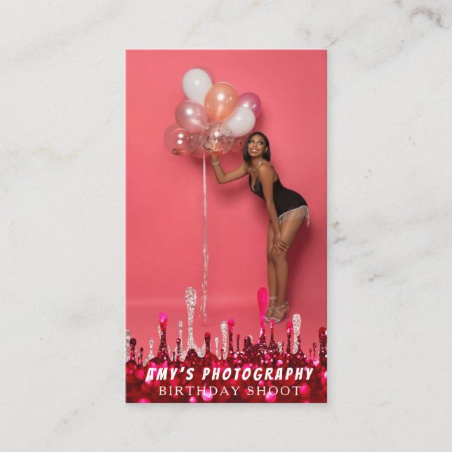Snapping Special Moments Birthday Photographer Business Card (Front)