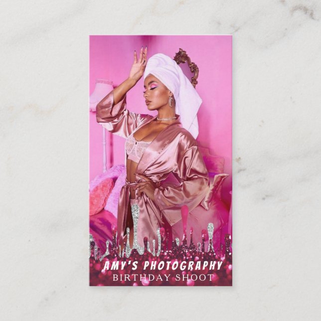 Snapping Special Moments Birthday Photographer Business Card (Front)