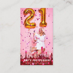 Snapping Special Moments Birthday Photographer Business Card