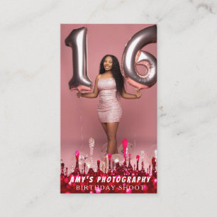 Snapping Special Moments Birthday Photographer Business Card