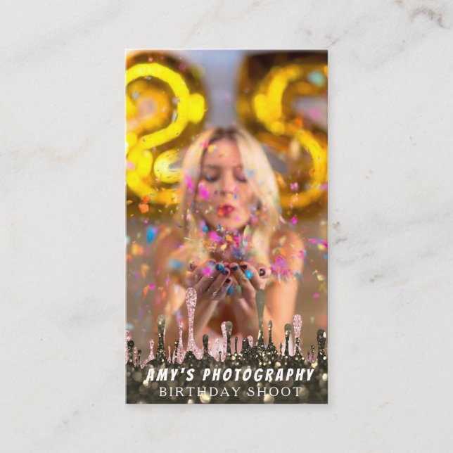 Snapping Special Moments Birthday Photographer Business Card (Front)