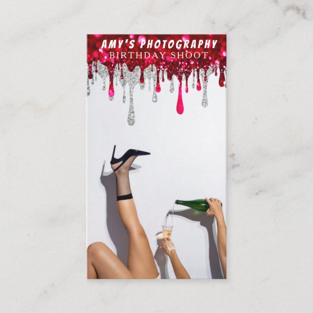 Snapping Special Moments Birthday Photographer Business Card (Front)