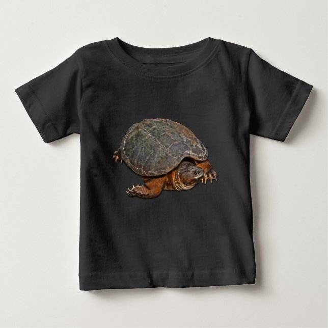 Snapping Turtle Terrapin-lover Gift Baby T-Shirt (Front)