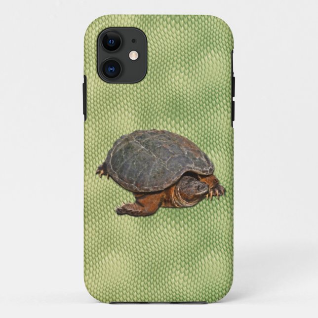 Snapping Turtle Terrapin-lover Gift Case-Mate iPhone Case (Back)